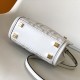 Fendi Mini Sunshine Shopper White FF Zucca Leather Fendi Mini Sunshine Shopper White FF Zucca Leather