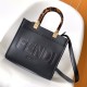 Fendi Sunshine Small Black Leather Shopper Fendi Sunshine Small Black Leather Shopper