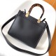Fendi Sunshine Small Black Leather Shopper Fendi Sunshine Small Black Leather Shopper
