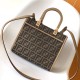 Fendi Sunshine Small Brown FF jacquard fabric bag Fendi Sunshine Small Brown FF jacquard fabric bag