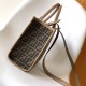 Fendi Sunshine Small Brown FF jacquard fabric bag Fendi Sunshine Small Brown FF jacquard fabric bag
