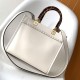 Fendi Sunshine Small White Leather Shopper Fendi Sunshine Small White Leather Shopper