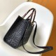 Fendi Sunshine Small Black FF Zucca Leather Shopper Fendi Sunshine Small Black FF Zucca Leather Shopper