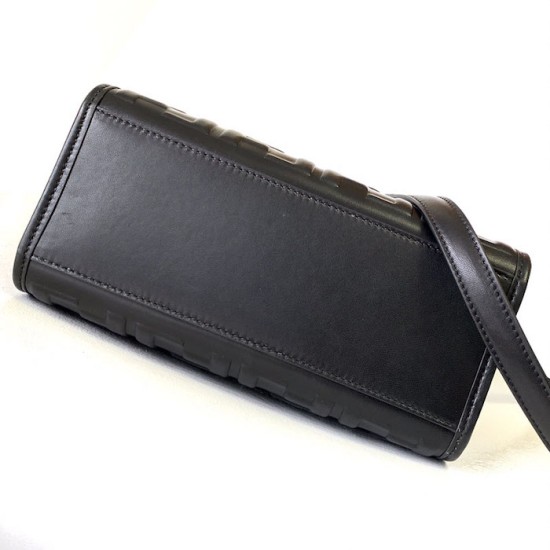 Fendi Sunshine Small Black FF Zucca Leather Shopper Fendi Sunshine Small Black FF Zucca Leather Shopper