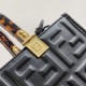 Fendi Sunshine Small Black FF Zucca Leather Shopper Fendi Sunshine Small Black FF Zucca Leather Shopper
