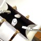 Fendi Sunshine Small White FF Zucca Leather Shopper Fendi Sunshine Small White FF Zucca Leather Shopper