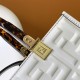 Fendi Sunshine Small White FF Zucca Leather Shopper Fendi Sunshine Small White FF Zucca Leather Shopper