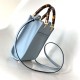 Fendi Mini Sunshine Shopper Light Blue Leather Mini Bag Fendi Mini Sunshine Shopper Light Blue Leather Mini Bag