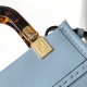 Fendi Mini Sunshine Shopper Light Blue Leather Mini Bag Fendi Mini Sunshine Shopper Light Blue Leather Mini Bag