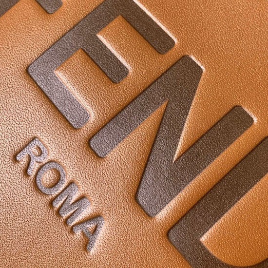 Fendi Mini Sunshine Shopper Brown Leather Mini Bag Fendi Mini Sunshine Shopper Brown Leather Mini Bag