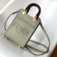Fendi Mini Sunshine Shopper Green Leather Mini Bag Fendi Mini Sunshine Shopper Green Leather Mini Bag
