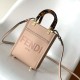 Fendi Mini Sunshine Shopper Pink Leather Mini Bag Fendi Mini Sunshine Shopper Pink Leather Mini Bag