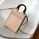 Fendi Mini Sunshine Shopper Pink Leather Mini Bag Fendi Mini Sunshine Shopper Pink Leather Mini Bag