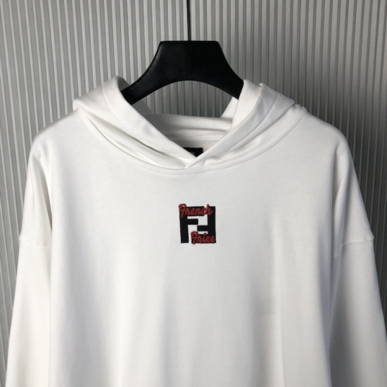 Fendi White cotton Fendilicious sweatshirt Fendi White cotton Fendilicious sweatshirt
