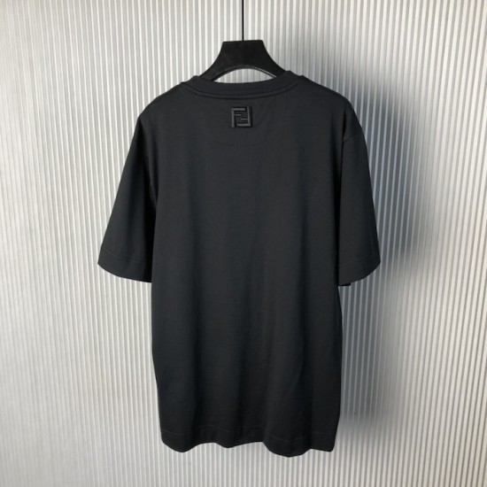 Fendi Black cotton Fendilicious T-shirt Fendi Black cotton Fendilicious T-shirt