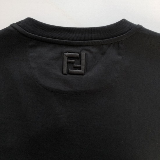 Fendi Black cotton Fendilicious T-shirt Fendi Black cotton Fendilicious T-shirt