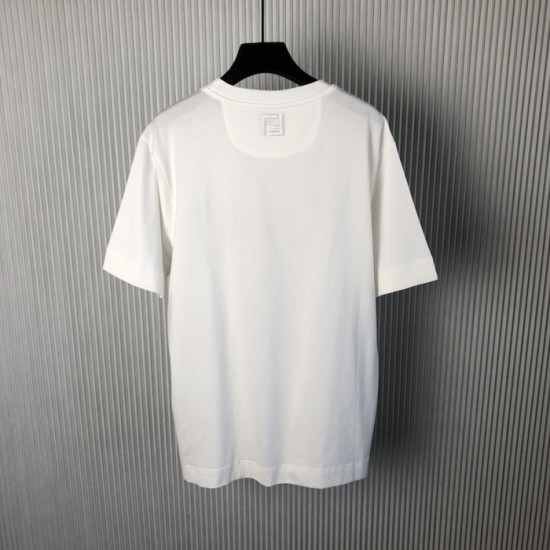 Fendi White cotton Fendilicious T-shirt Fendi White cotton Fendilicious T-shirt