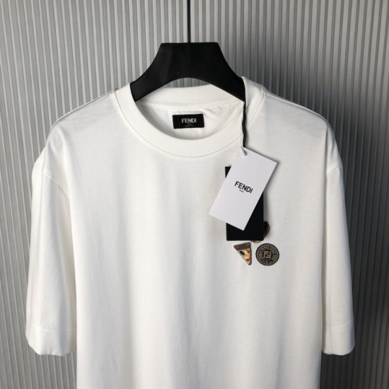 Fendi White Color cotton Fendilicious T-shirt Fendi White Color cotton Fendilicious T-shirt