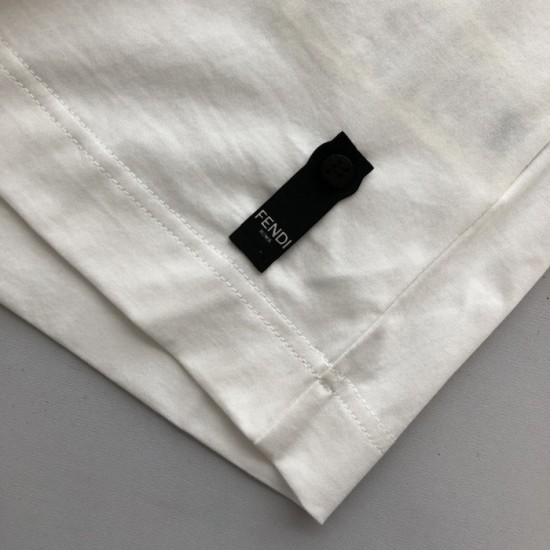 Fendi White Color cotton Fendilicious T-shirt Fendi White Color cotton Fendilicious T-shirt