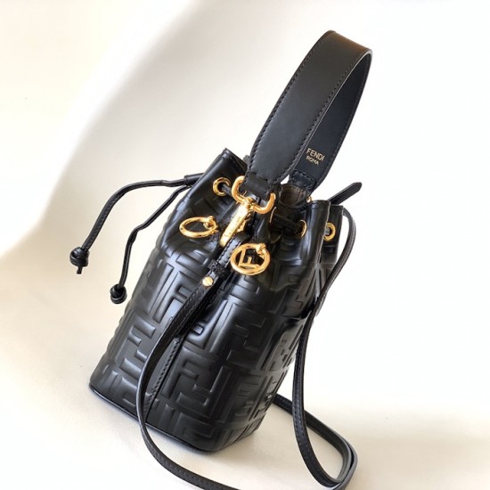 Fendi Mon Tresor Black Leather Mini Bag Fendi Mon Tresor Black Leather Mini Bag