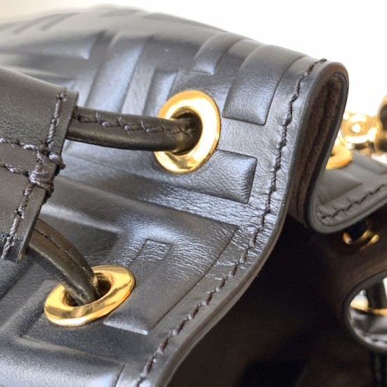 Fendi Mon Tresor Black Leather Mini Bag Fendi Mon Tresor Black Leather Mini Bag