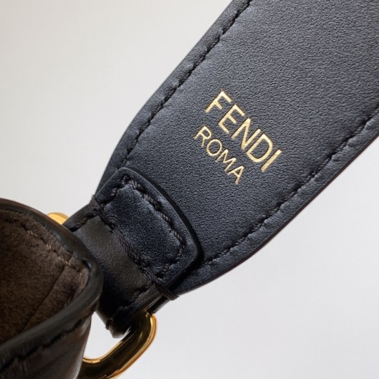 Fendi Mon Tresor Black Leather Mini Bag Fendi Mon Tresor Black Leather Mini Bag