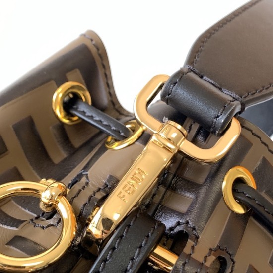 Fendi Mon Tresor Brown Leather Mini Bag Fendi Mon Tresor Brown Leather Mini Bag