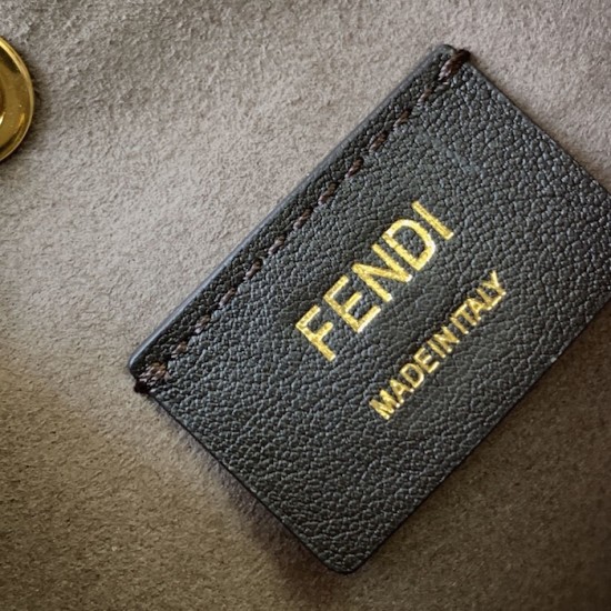 Fendi Mon Tresor Brown Leather Mini Bag Fendi Mon Tresor Brown Leather Mini Bag