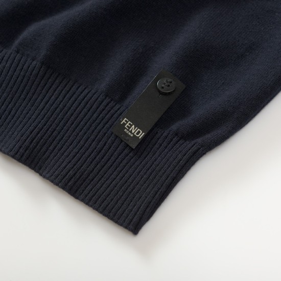 Fendi Navy blue wool jumper Fendi Navy blue wool jumper