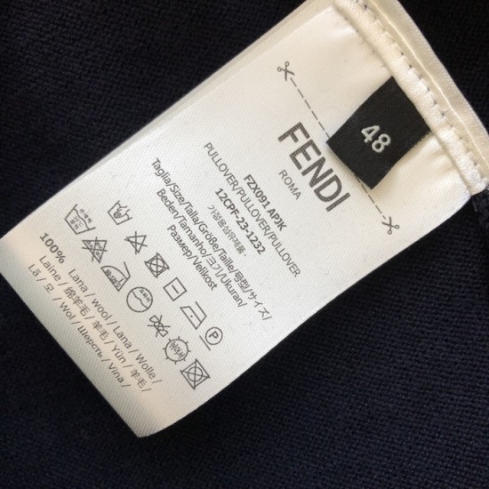 Fendi Navy blue wool jumper Fendi Navy blue wool jumper