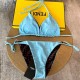 Fendi Blue Lycra Reversible Bikini Fendi Blue Lycra Reversible Bikini