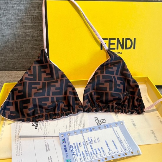 Fendi Pink Lycra Reversible Bikini Fendi Pink Lycra Reversible Bikini