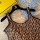 Fendi One-Piece Swimsuit Zucca FF Brown Fendi One-Piece Swimsuit Zucca FF Brown