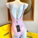 Fendi Reversible One-Piece Swimsuit Pink Fendi Reversible One-Piece Swimsuit Pink