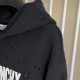 Givenchy Paris Distressed Oversized Hoodie Black Givenchy Paris Distressed Oversized Hoodie Black