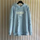 Givenchy Paris Distressed Oversized Hoodie Blue Givenchy Paris Distressed Oversized Hoodie Blue