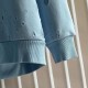 Givenchy Paris Distressed Oversized Hoodie Blue Givenchy Paris Distressed Oversized Hoodie Blue
