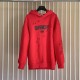 Givenchy Paris Distressed Oversized Hoodie Red Givenchy Paris Distressed Oversized Hoodie Red