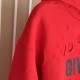 Givenchy Paris Distressed Oversized Hoodie Red Givenchy Paris Distressed Oversized Hoodie Red