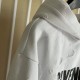 Givenchy Paris Distressed Oversized Hoodie White Givenchy Paris Distressed Oversized Hoodie White