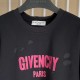 Givenchy Paris Distressed Oversized T Shirt Black / Red Givenchy Paris Distressed Oversized T Shirt Black / Red