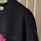 Givenchy Paris Distressed Oversized T Shirt Black / Red Givenchy Paris Distressed Oversized T Shirt Black / Red