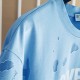 Givenchy Paris Distressed Oversized T Shirt Blue Givenchy Paris Distressed Oversized T Shirt Blue