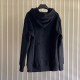 Givenchy Hoodie in fleece with destroyed effect black Givenchy Hoodie in fleece with destroyed effect black