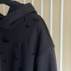 Givenchy Hoodie in fleece with destroyed effect black Givenchy Hoodie in fleece with destroyed effect black