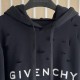 Givenchy Hoodie in fleece with destroyed effect black Givenchy Hoodie in fleece with destroyed effect black