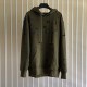 Givenchy Hoodie in fleece with destroyed effect green Givenchy Hoodie in fleece with destroyed effect green
