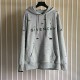 Givenchy Hoodie in fleece with destroyed effect grey Givenchy Hoodie in fleece with destroyed effect grey