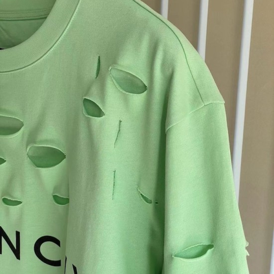 Givenchy Destroyed Layered Oversized T shirt Green Givenchy Destroyed Layered Oversized T shirt Green