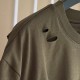 Givenchy Destroyed Layered Oversized T shirt Khaki Givenchy Destroyed Layered Oversized T shirt Khaki